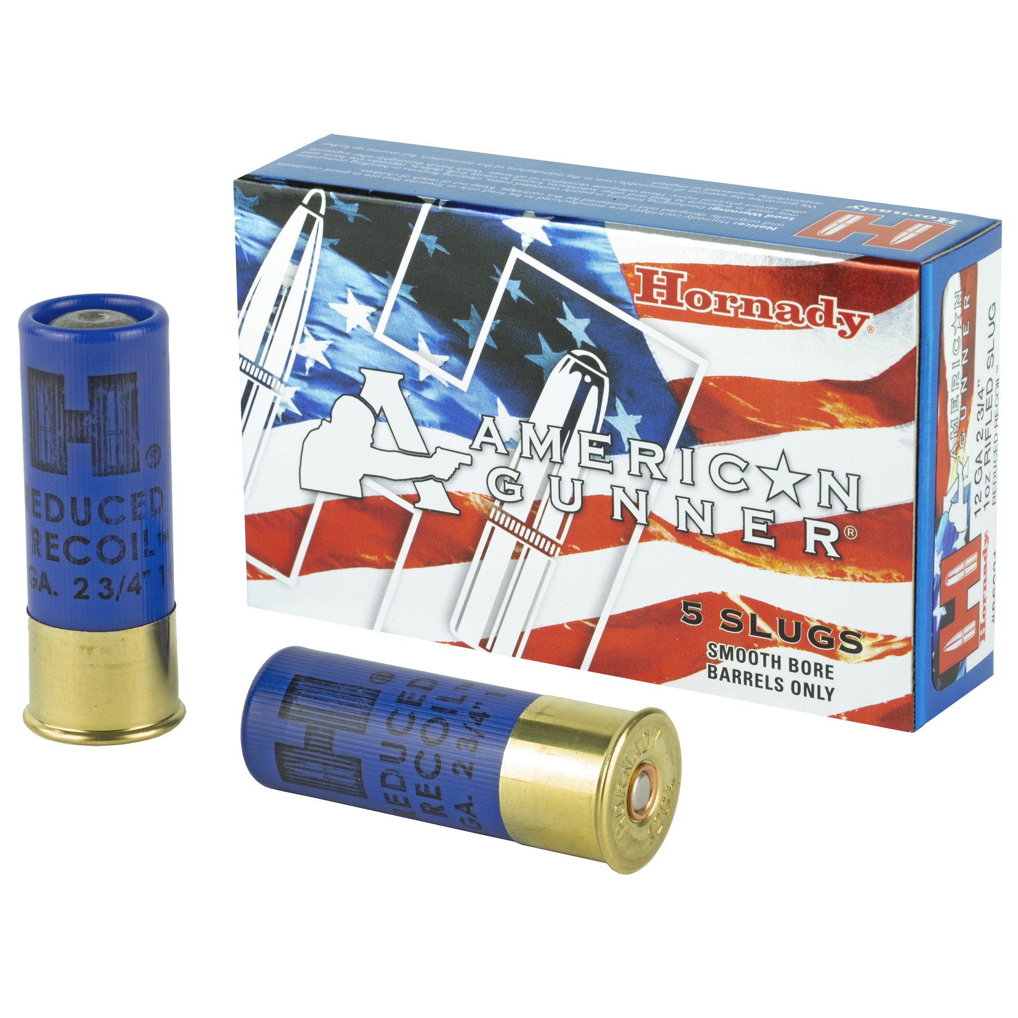Hornady 86231 American Gunner 12 Gauge 2.75” 1 oz Rifled Slug Shot 5 Per Box/ 20 Case