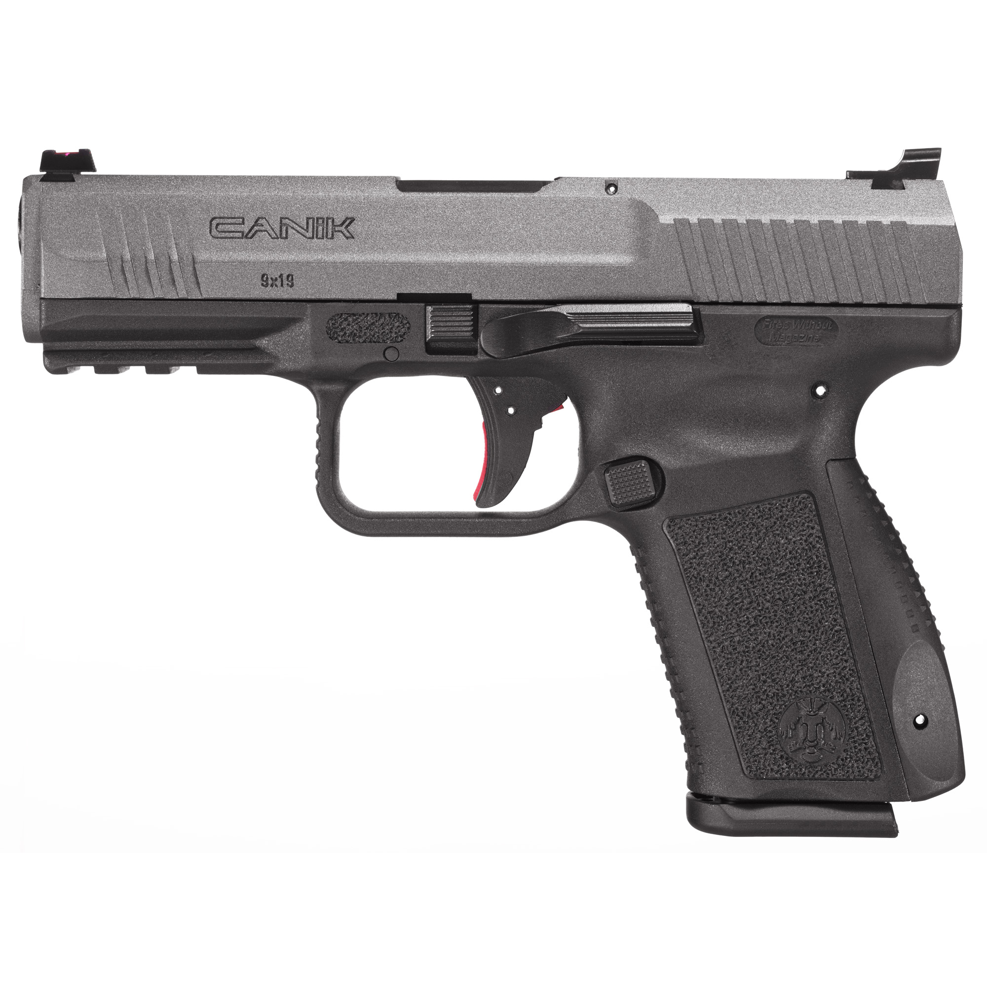 Canik HG4870TN TP9 SF Elite 9mm Luger 10+1 4.19” Black Match Grade Barrel, Tungsten Gray Cerakote Serrated Steel Slide, Black Polymer Frame w/Picatinny Rail, Textured Grip