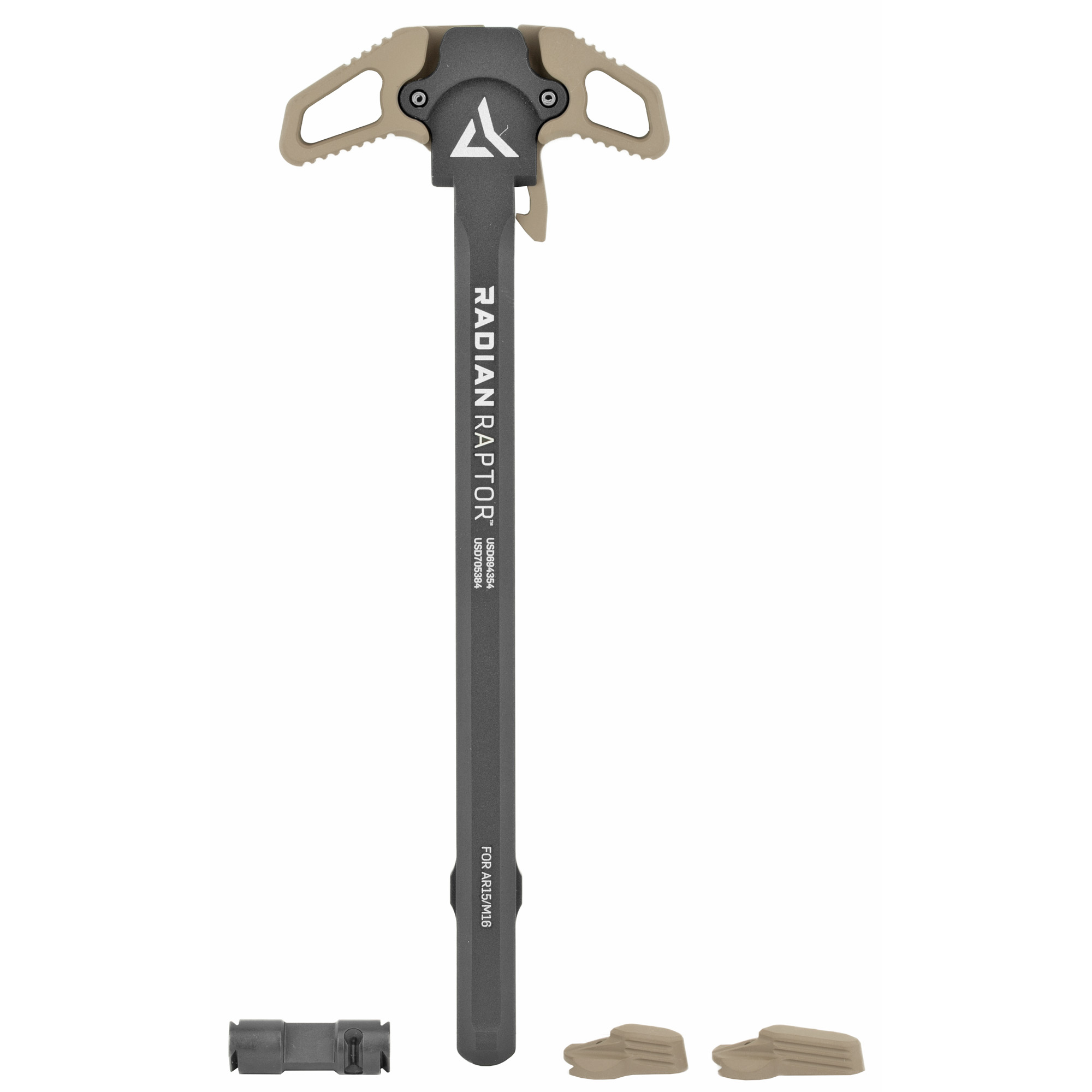 Radian Weapons R0299 Raptor Charging Handle & 45/90 Talon Safety, FDE, Ambi Controls, Fits Mil-Spec AR-15/M16 Platform