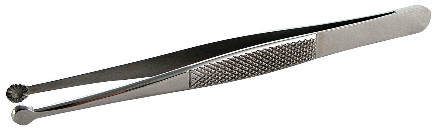 RamRodz Mantus Tight Access Tool, Stainless Steel, 6" Long Tweezers, Serrated Jaws (60023)
