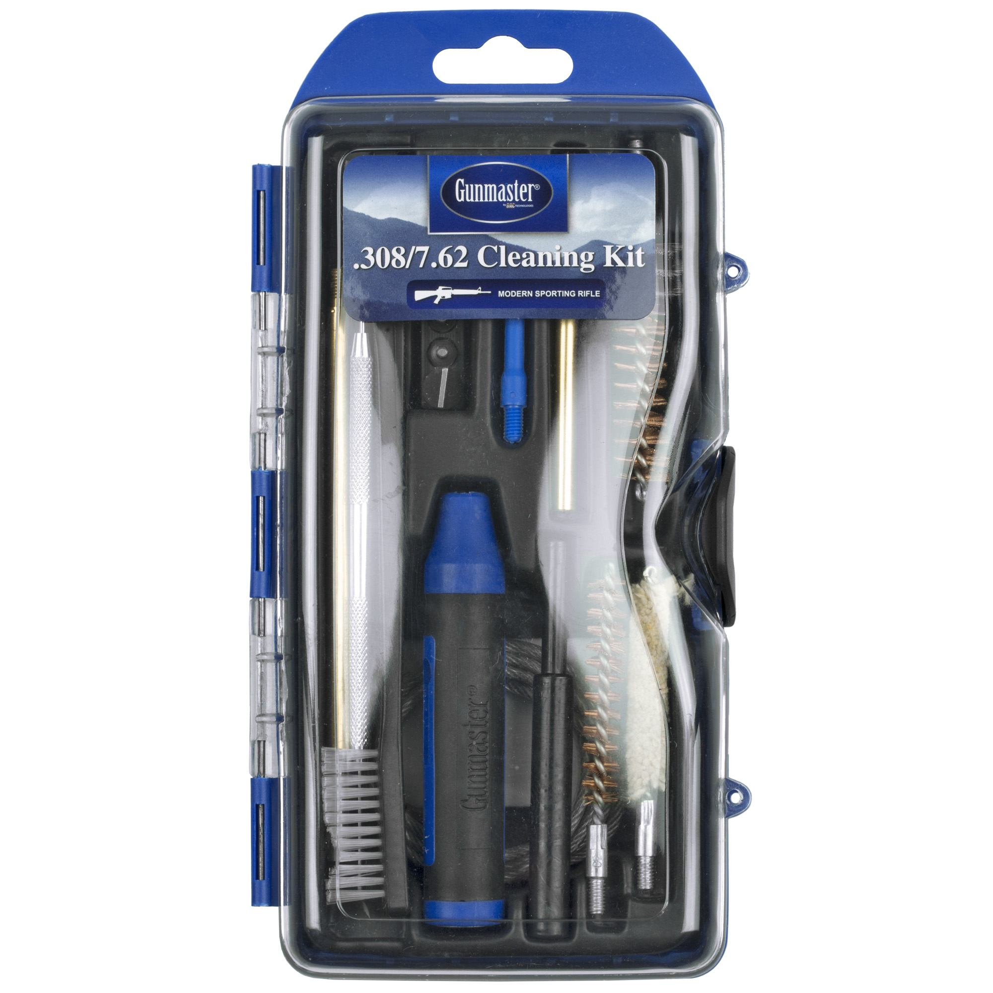 DAC GM308AR GunMaster Cleaning Kit 308 Win Rifle/17 Pieces Black/Blue