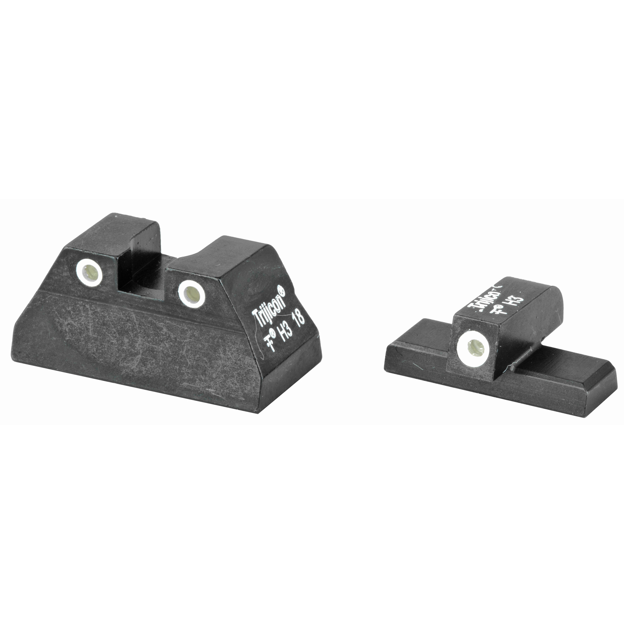 Trijicon 600268 Bright & Tough Night Sights Green/Tritium White Outline Front Sight-Green/Tritium White Outline Rear Sight H&K USP Compact