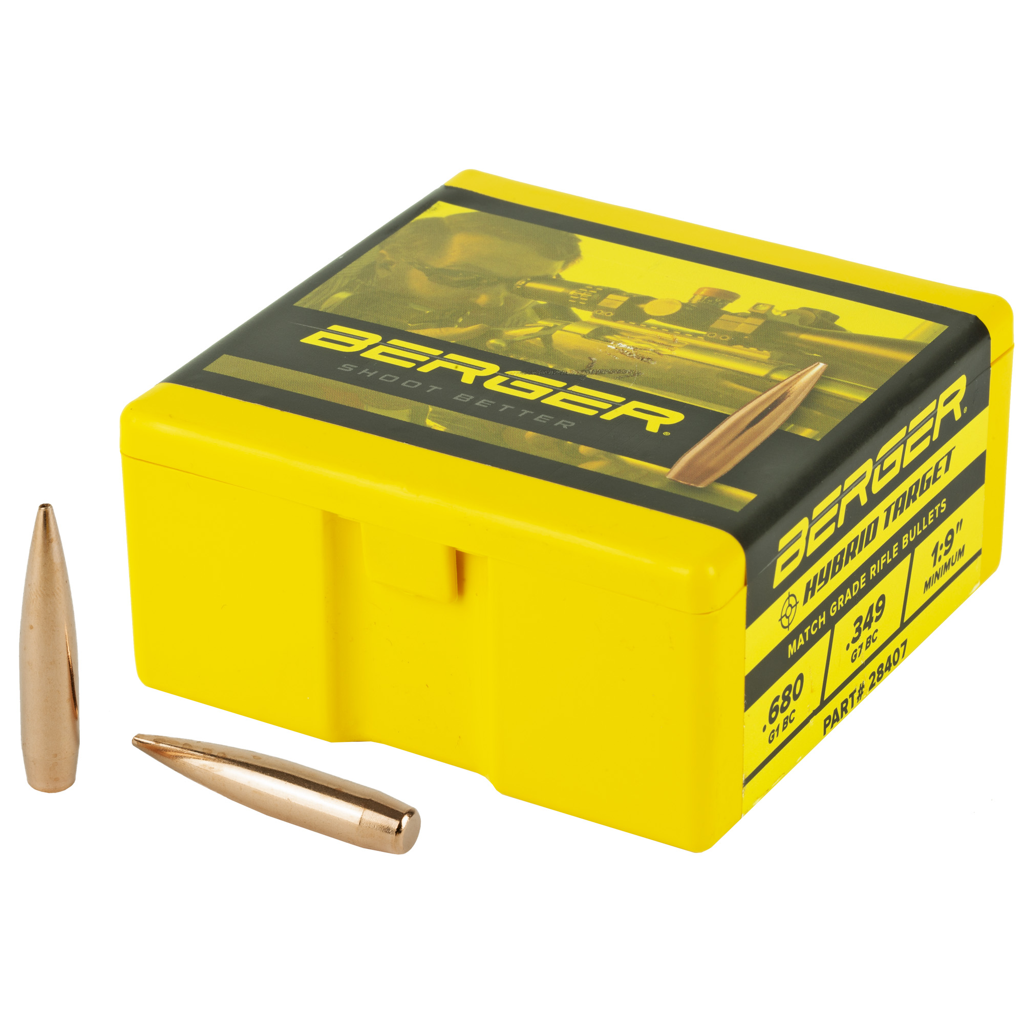 Berger Bullets 28407 Hybrid Target Match Grade 7mm 180gr 100/Box