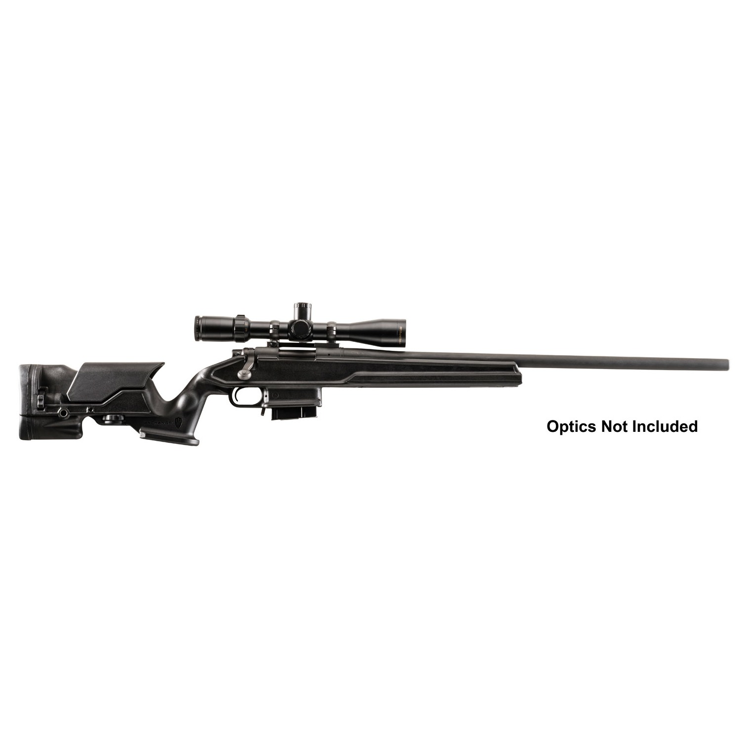 Archangel AA700B Precision Stock Black Synthetic Fixed with Aluminum Bed Block & Adjustable Cheek Riser for Remington 700 Short Action