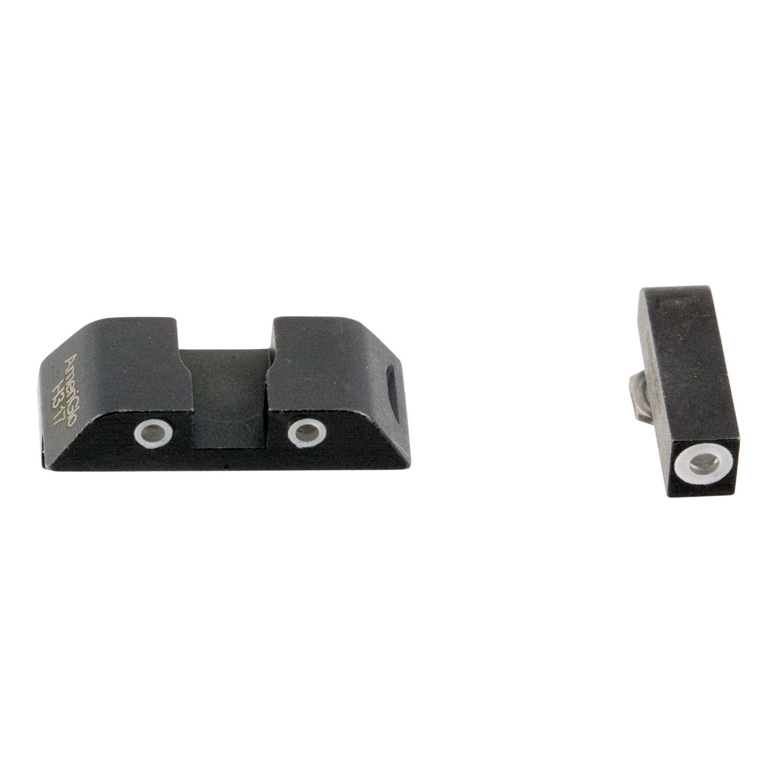 AmeriGlo GL113 Classic Tritium Sight Set for Glock Green Tritium White Outline Front Sight-Green Tritium White Outline Rear Sight