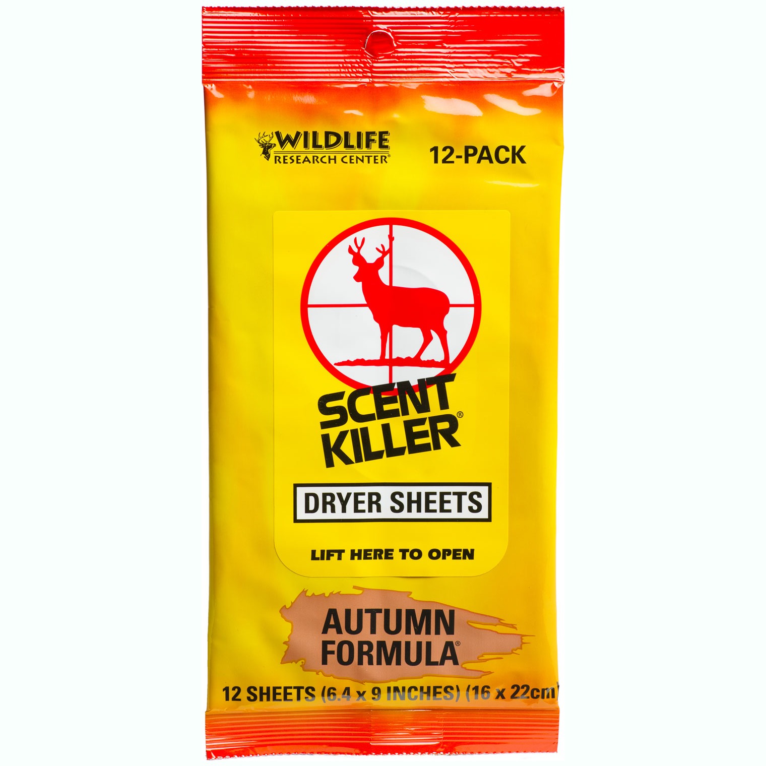 Wildlife Research 580 Scent Killer Odor Eliminator Autumn Scent Dryer Sheet 12