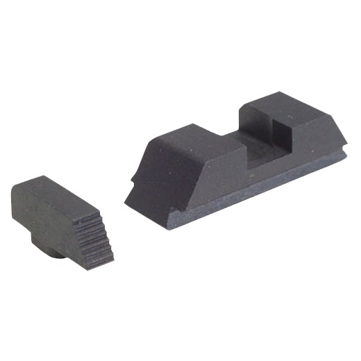 AmeriGlo GT504 Range Series Sight Set for Glock Black Serrated Front-Black Rear