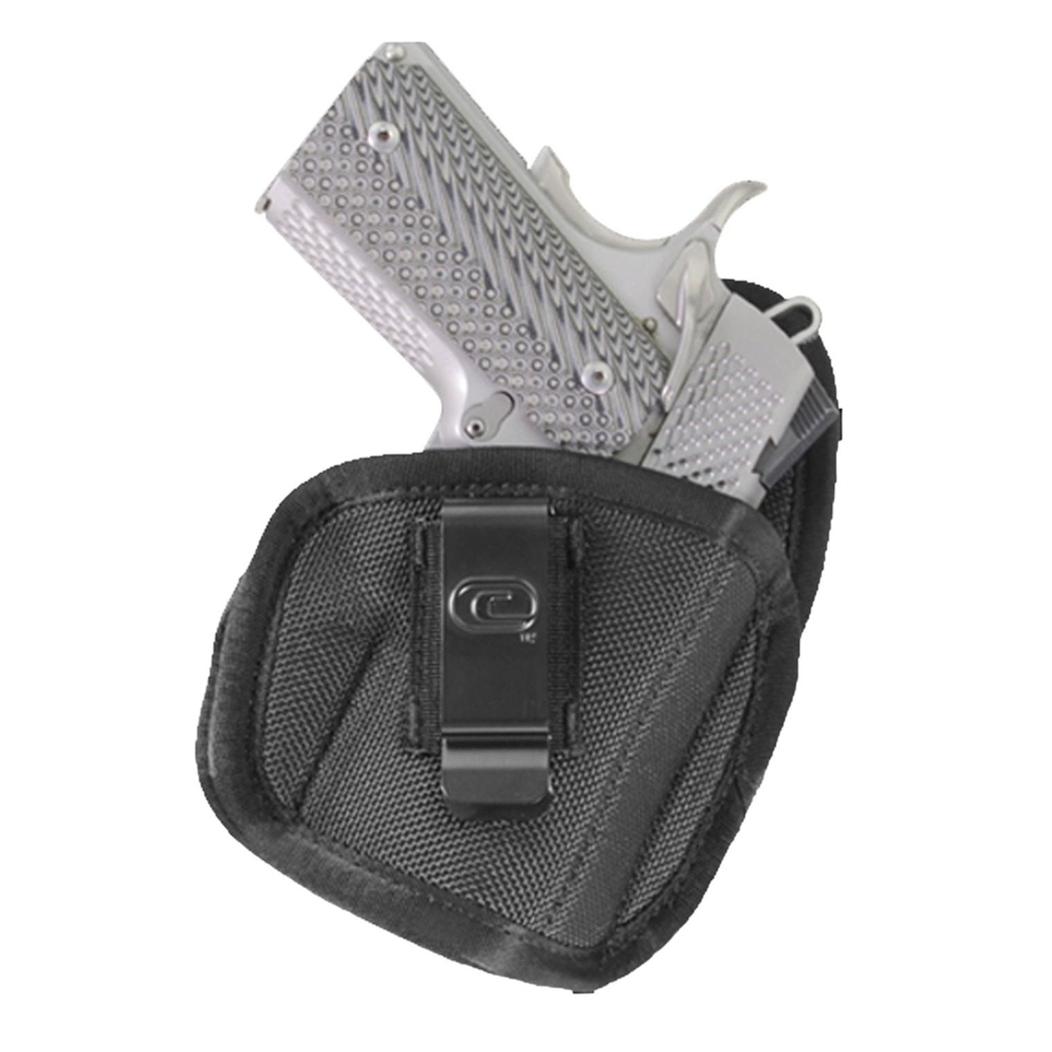 Crossfire Shooting Gear CRFTPSTSA1C3R The Tempest IWB Black Ballistic Nylon Belt Clip Fits Compact 3-3.50” Barrel Right Hand