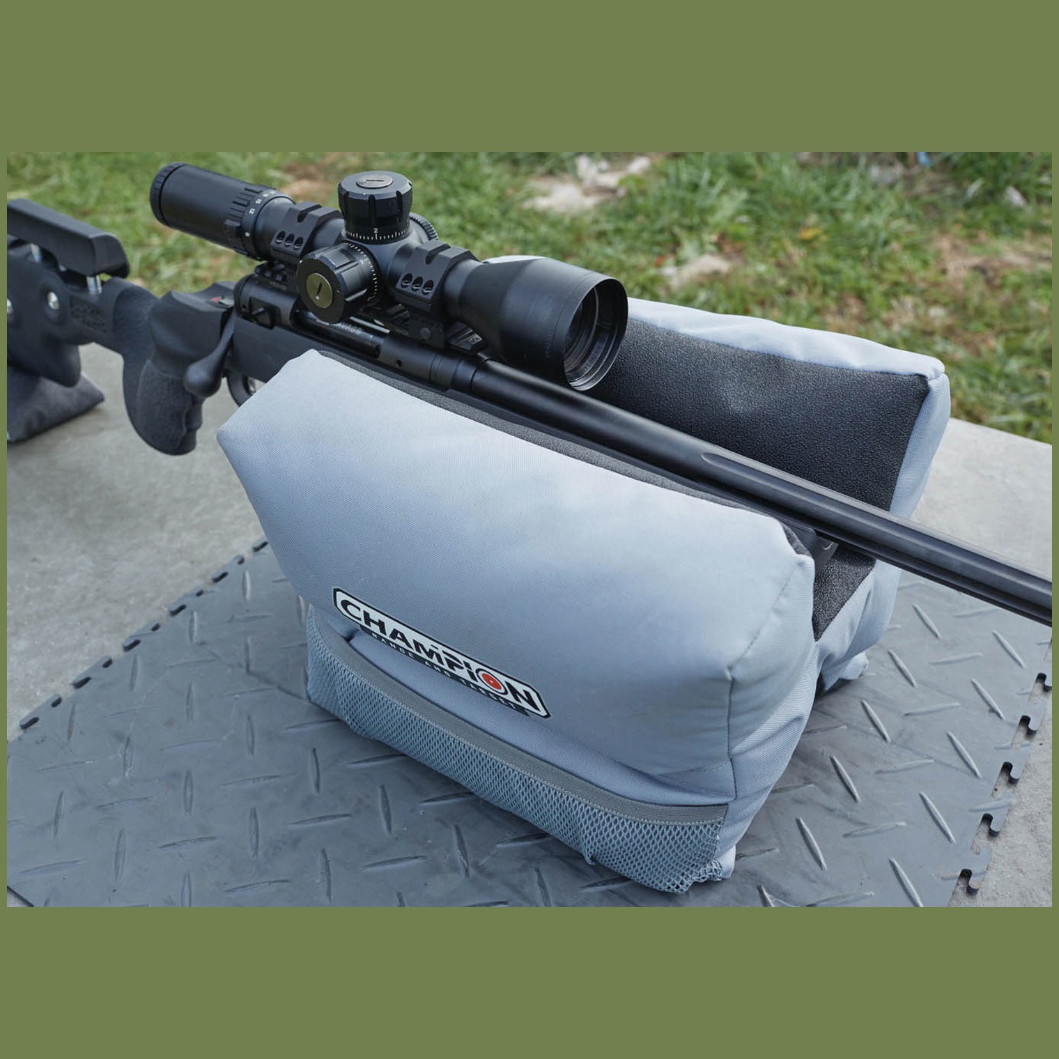 Champion Targets 40891 Accuracy X-Ringer Bag Rifle Front Bag Gray Synthetic