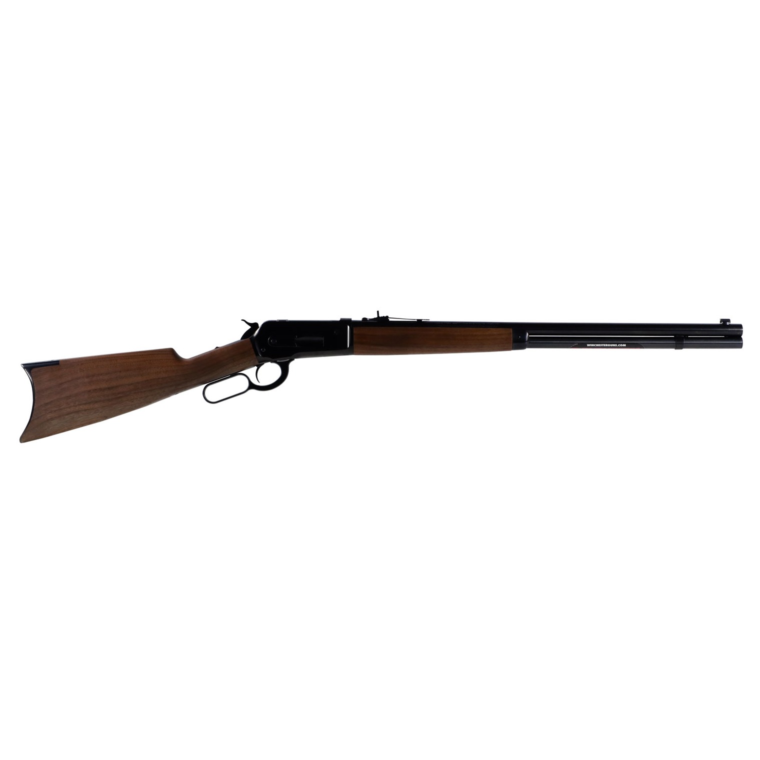 Winchester Repeating Arms 534175171 Model 1886 Short Rifle 45-90 Win 8+1 24” Brushed Polish Blued Sporter Barrel, Drilled & Tapped Steel Receiver, Grade I Satin Walnut Straight Grip Stock