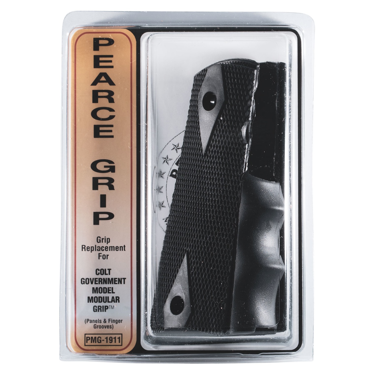 Pearce Grip PGM1911 Modular Grip System Black Rubber for 1911 Government