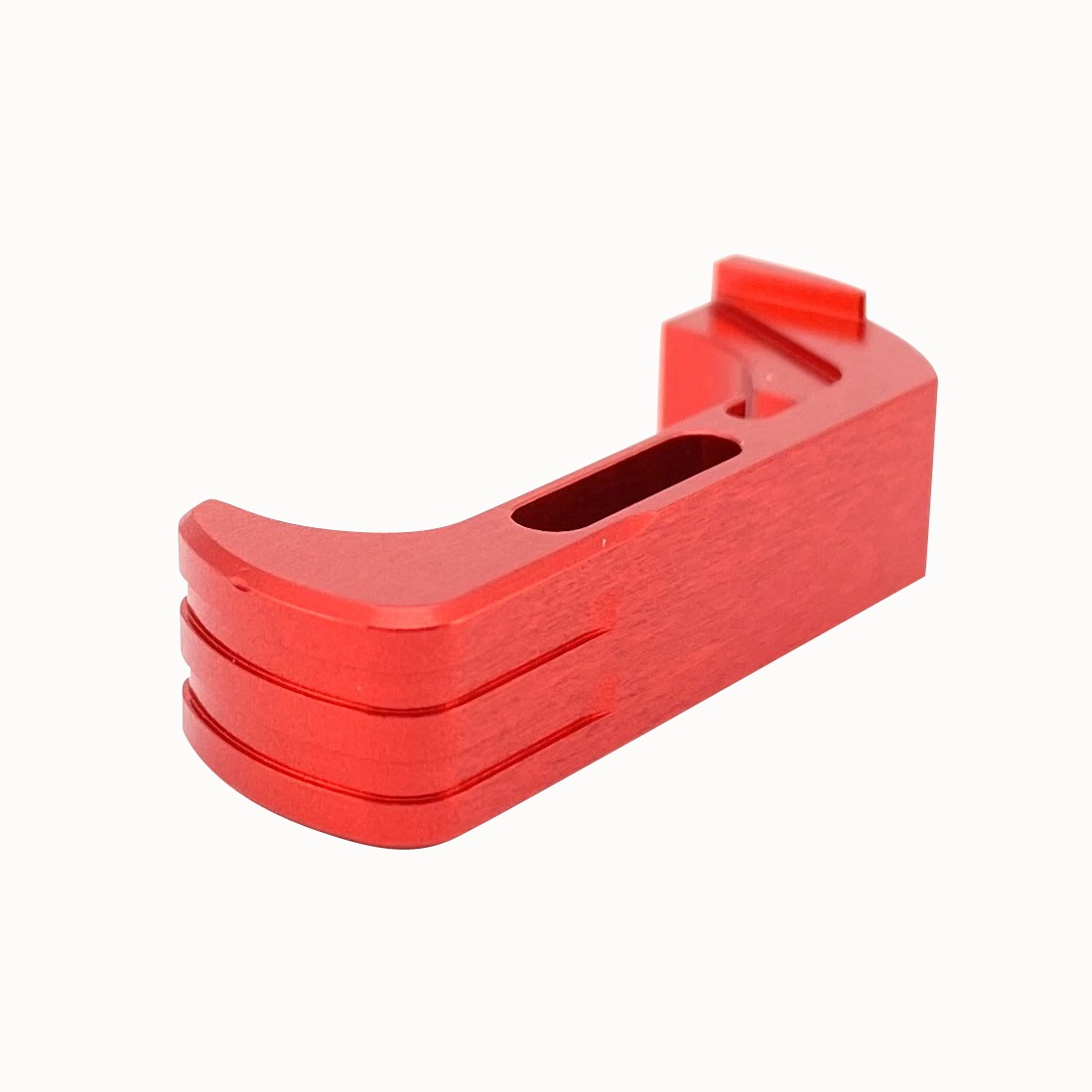 Cross Armory CRG5MCRD Mag Catch Extended Compatible w/Glock Gen4-5 Red Anodized Aluminum