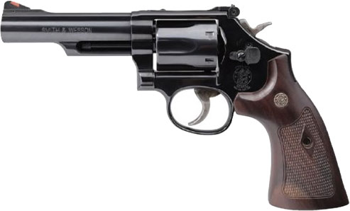 Smith & Wesson Model 19 Classic Revolver 12040, 357 Mag/38 Special +P, 4.25", Wood Grips, Blued Finish, 6 Rd