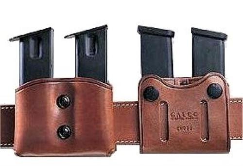 Galco DMC Double Mag 45 ACP/10mm Single Column, Belt 1-1.75", Tan Leather