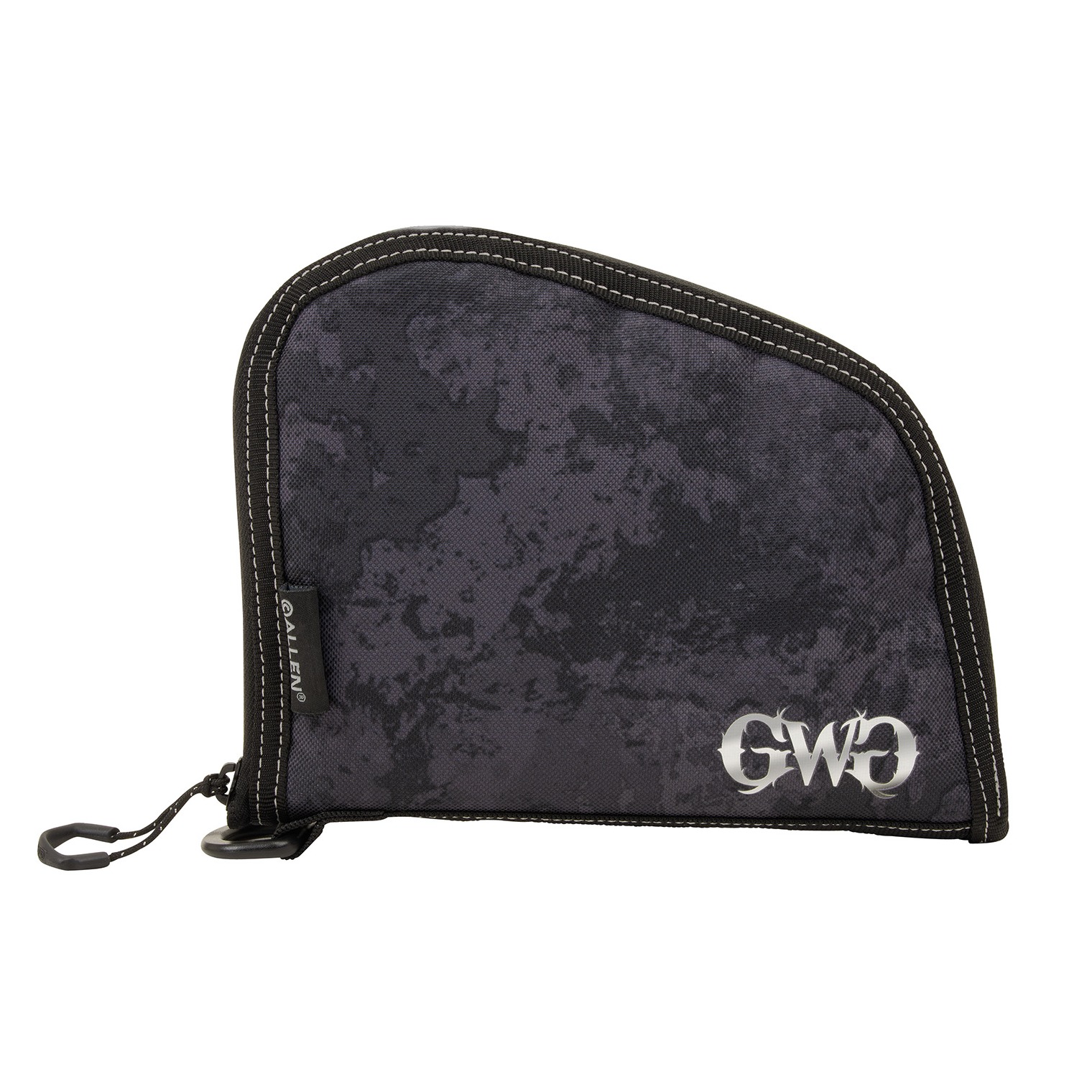 Girls With Guns 9078 Midnight Handgun Case 8” Black/Shade Blackout Camo, Locking Zipper