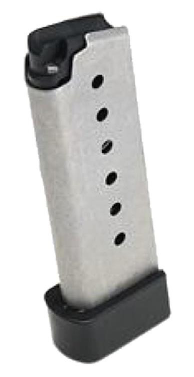 Kahr Arms Magazine, 380ACP, 7rd, Fits Kahr CW and P Models, Grip Extension, Stainless