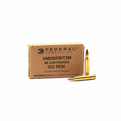Federal Law Enforcement Tactical Ammunition 223 Remington 62 Grain Bonded Soft Point 50 Rounds - FACTORY SECONDS
