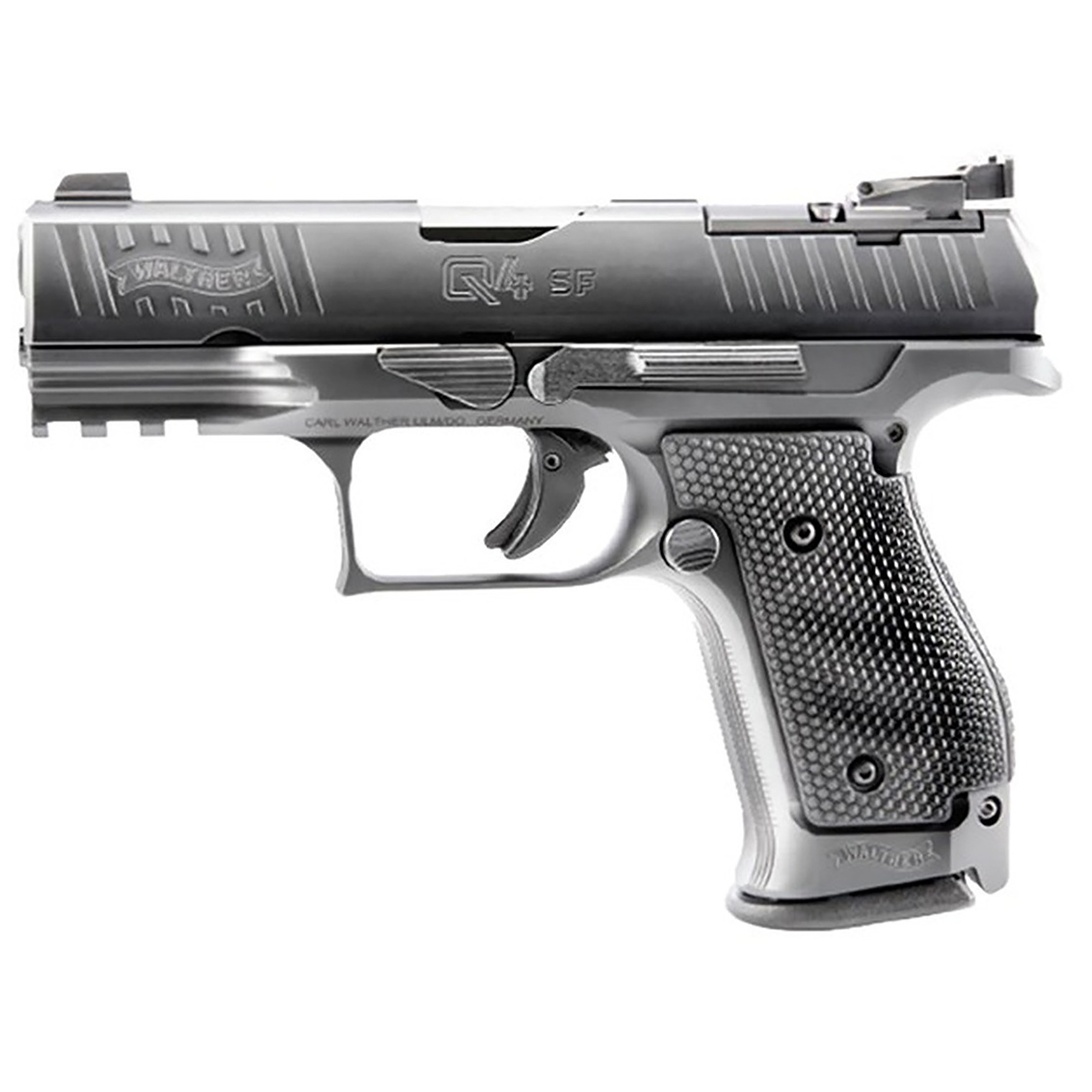 Walther Arms 2854228 Q4 SF Optic Ready 9mm Luger 4” 10+1 Black Steel Frame & Slide Black Polymer Grip