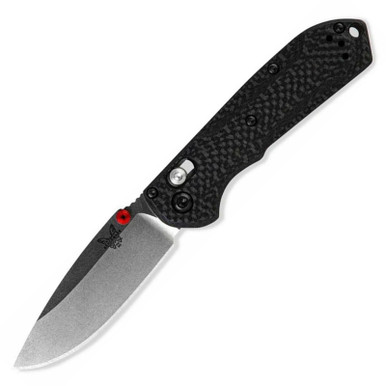 Benchmade 565-1 Mini Freek Folding 3" Drop Point CPM-S90V Polished Stainless Blade Carbon Fiber Handle
