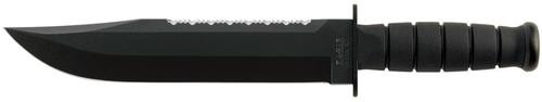 Ka-Bar Big Brother 9.38" Top Serrated/Bottom Straight Black Blade Black Kraton