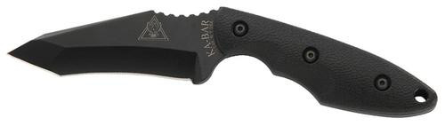 Ka-Bar TDI Hell Fire Fixed 3.6" 1095 Cro-Van Recurve Tanto Nylon Black