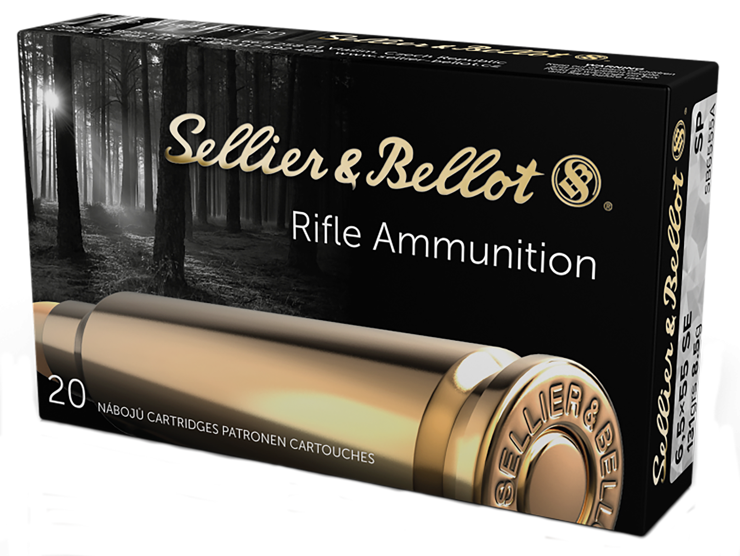 Sellier & Bellot SB6555A 6.5x55 Swedish 131gr Soft Point 20 Rd - Box or Case
