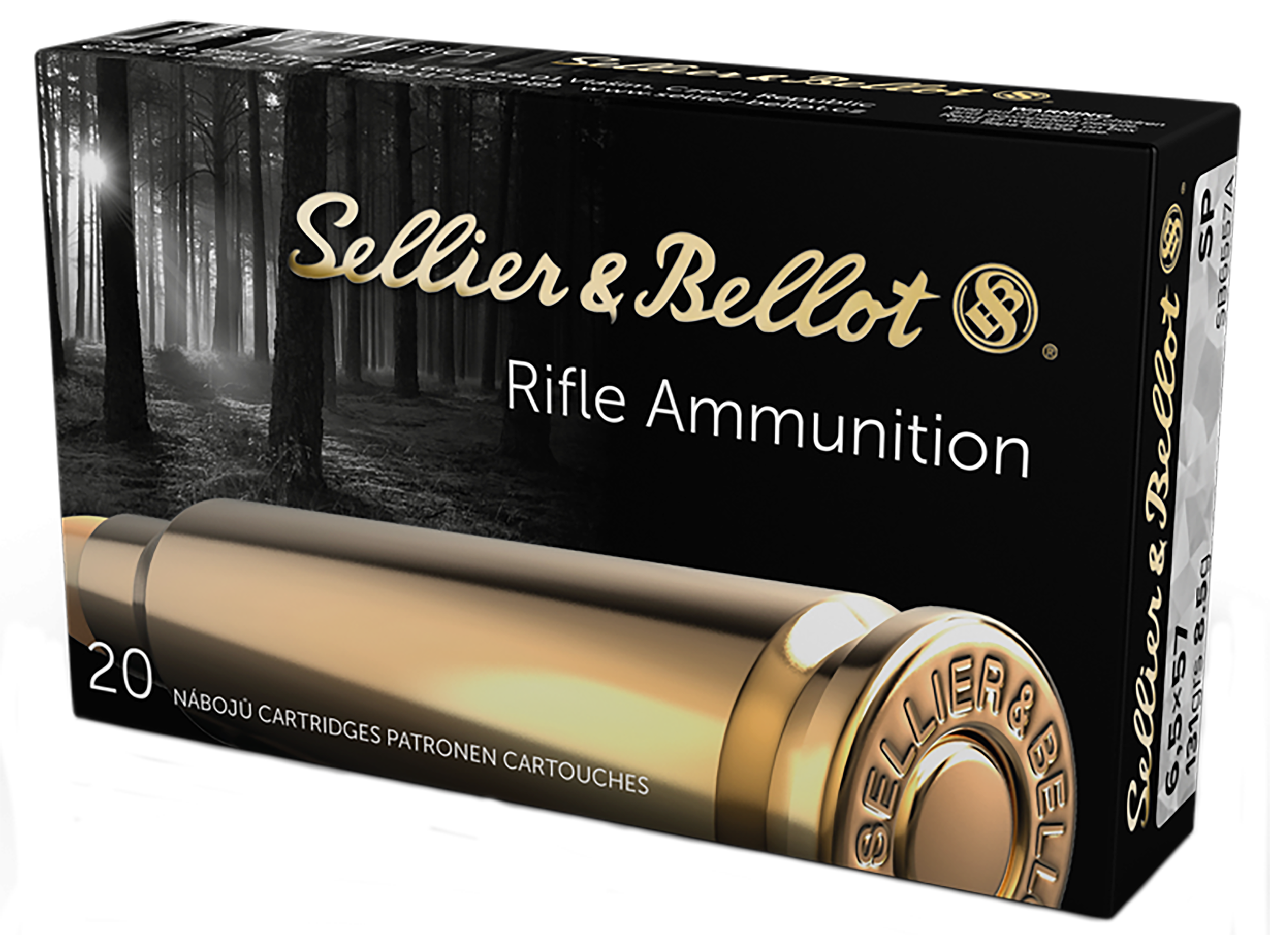 Sellier & Bellot SB6557A Rifle 6.5x57mm 131gr Soft Point 20rd Box - Box or Case