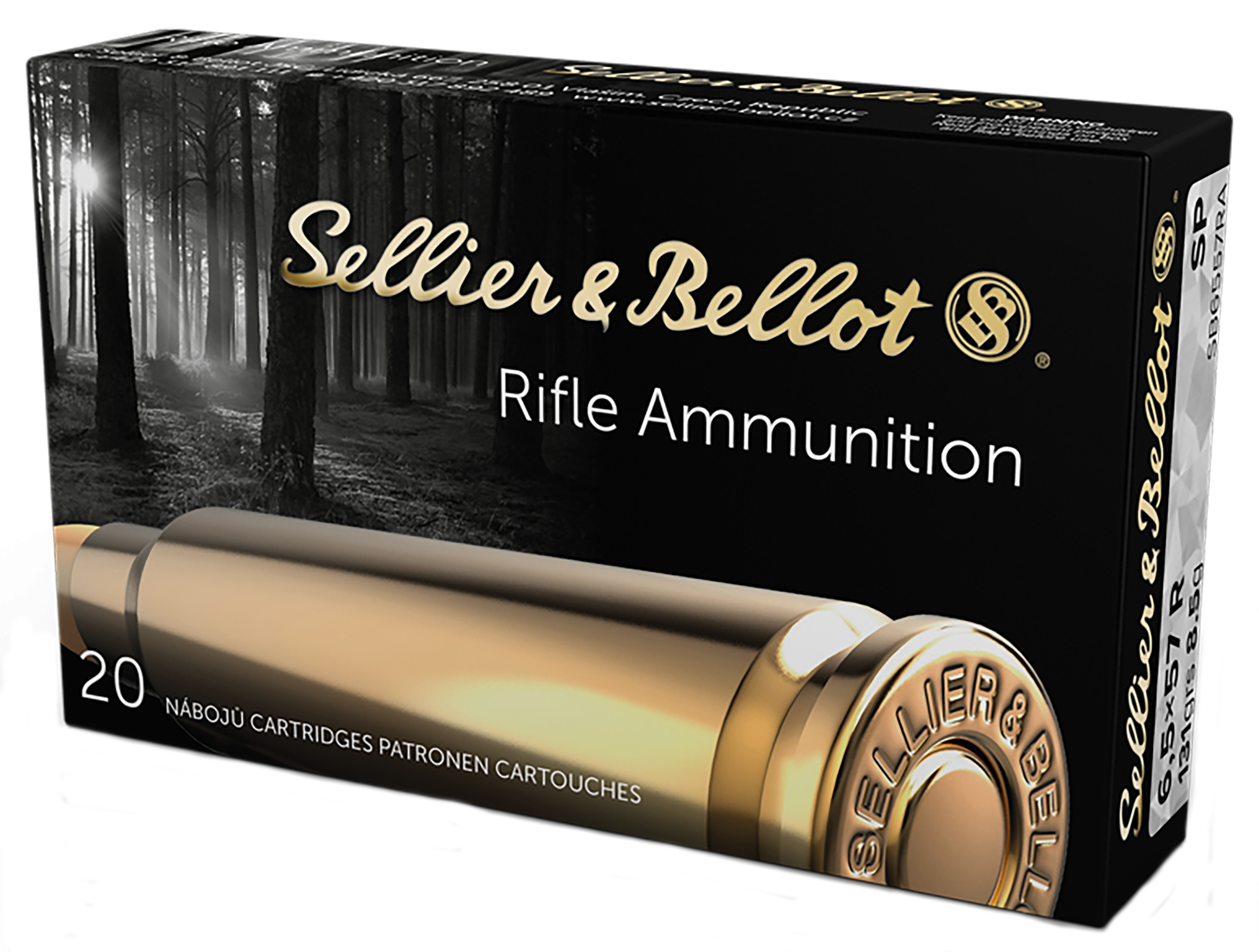 Sellier & Bellot SB6557RA Rifle 6.5x57mm 131gr Soft Point 20 Bx/20 Cs - Box or Case