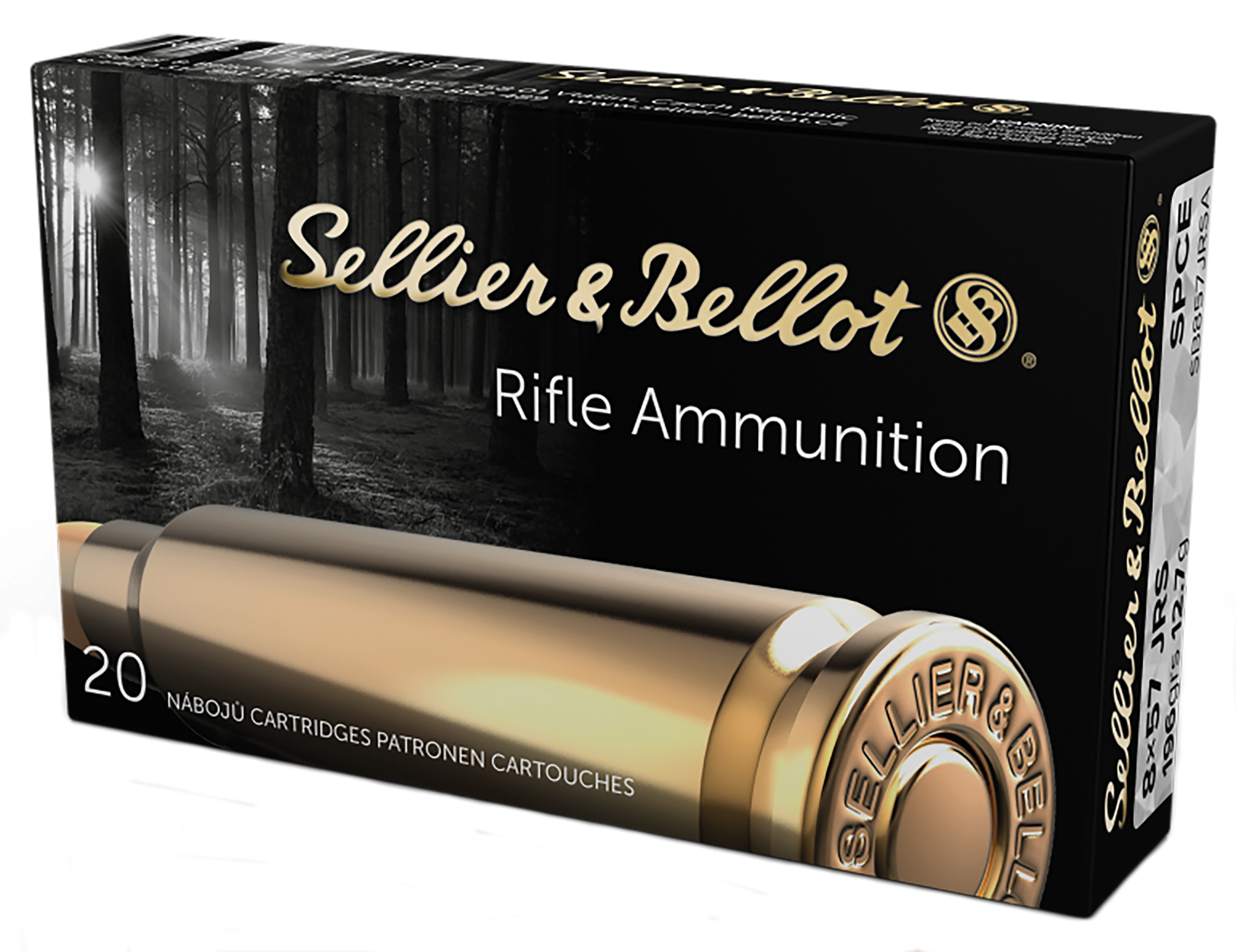 Sellier & Bellot SB857JRSA Rifle 8x57 JRS 196gr Soft Point Cut Through Edge 20 Bx/ 20 Cs - Box or Case