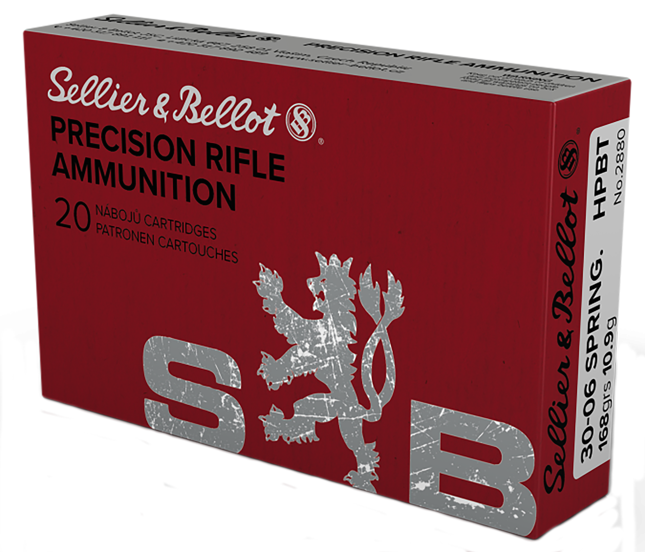 Sellier & Bellot SB3006D Rifle30-06 Springfield 168 gr HPBT 20 Bx/ 20 Cs - Box or Case
