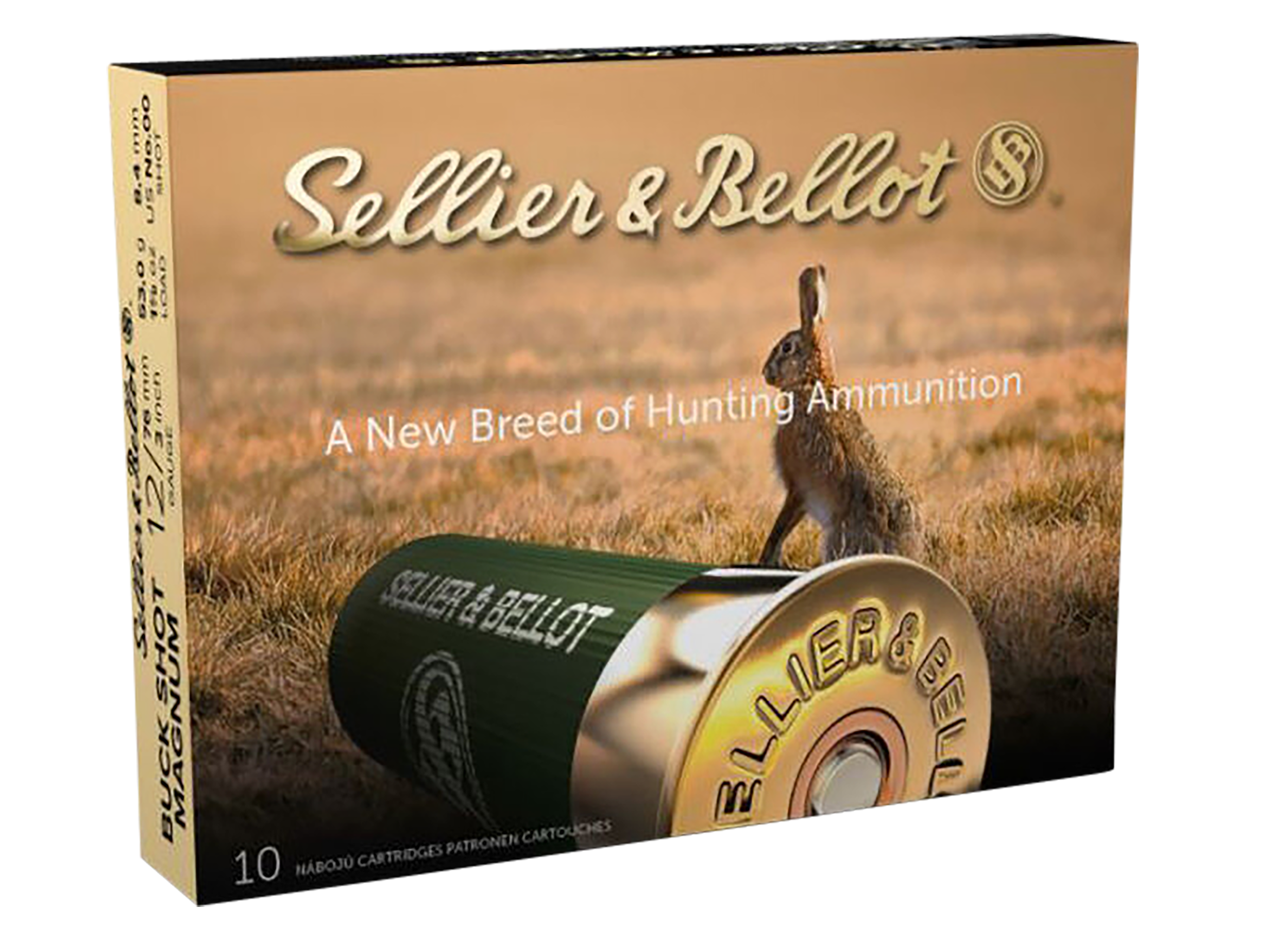 Sellier & Bellot SB12BSA 12 Gauge 3" 15 Pellet 00 Buckshot 1 7/8 oz 10 Rd/Box - Box or Case