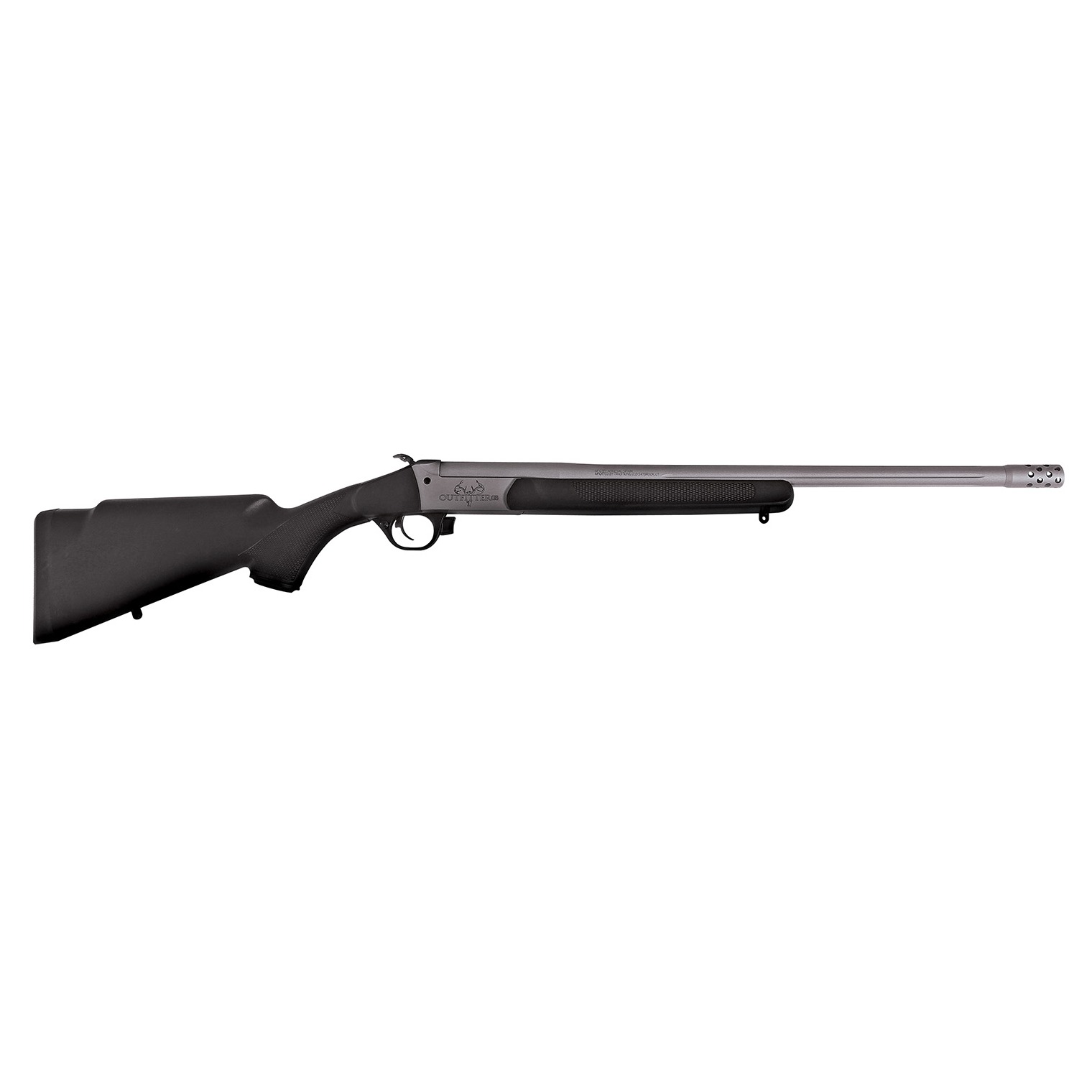 Traditions CR351130LT Outfitter G3 Takedown 350 Legend 1rd 22”, Stainless Cerakote Barrel/Rec, Black Synthetic Stock, Muzzle Brake