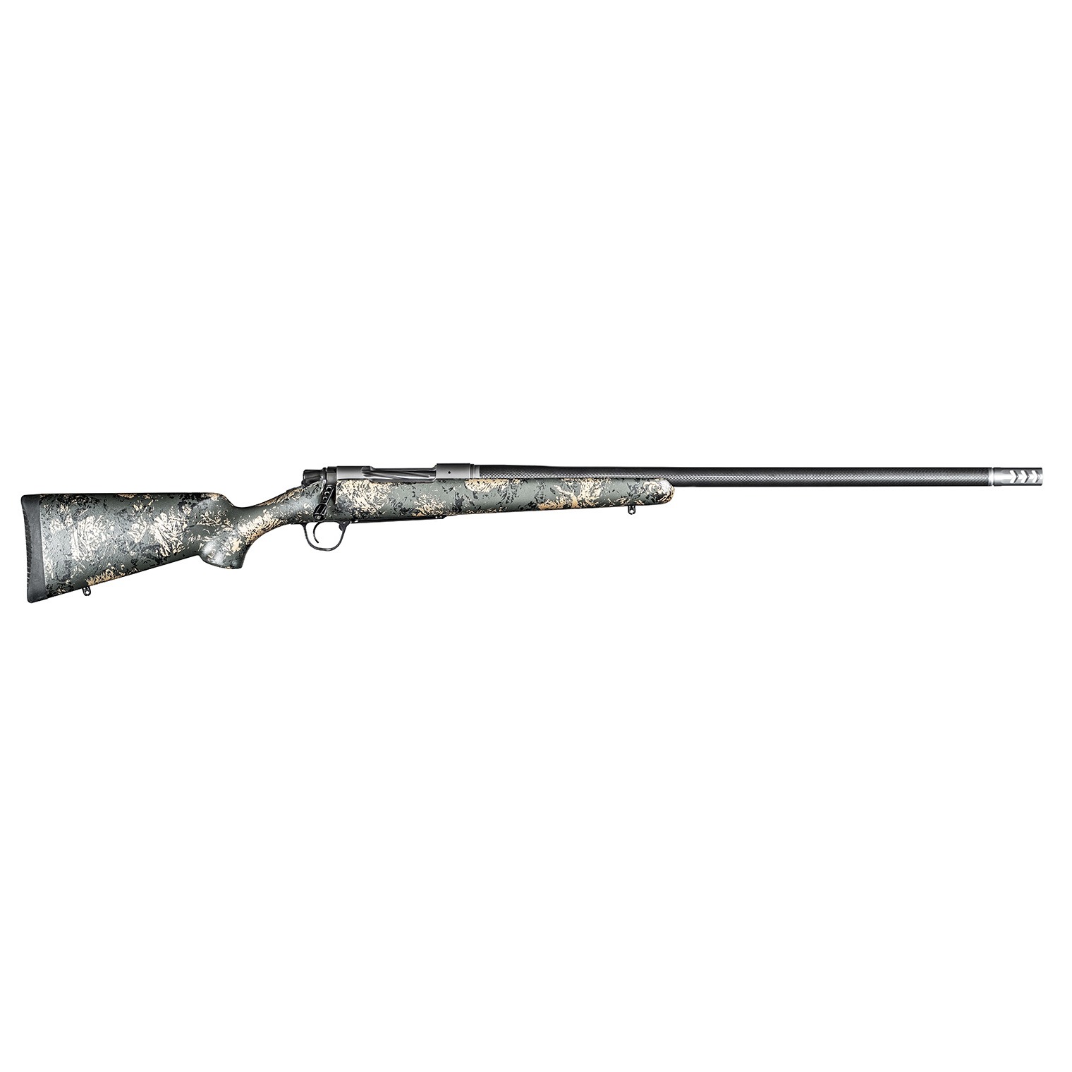 Christensen Arms 8010614400 Ridgeline FFT 7mm Rem Mag 3+1 22” Carbon Fiber/Threaded Barrel, Stainless Steel, Green with Black/Tan Accents Stock