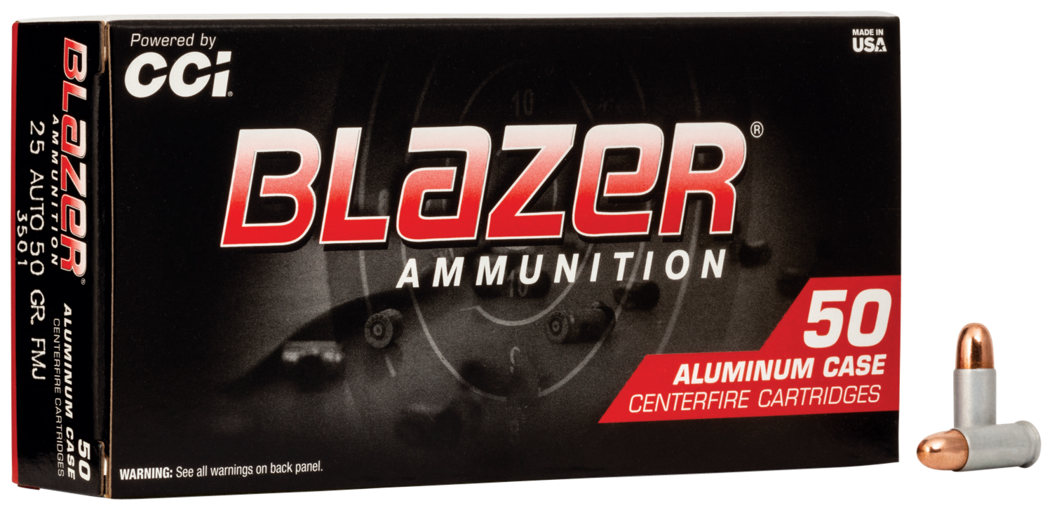 CCI Blazer 25 ACP 50gr TMJ - Box or Case