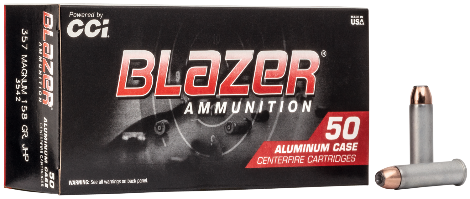 CCI Blazer 357 Mag 158gr JHP 50/Box 20 Case - Box or Case