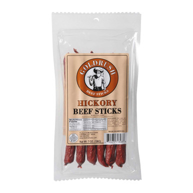 Gold Rush Beef Sticks 7oz. Package (Hickory)