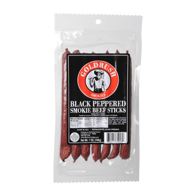 Gold Rush Beef Sticks 7oz. Package (Black Pepper)