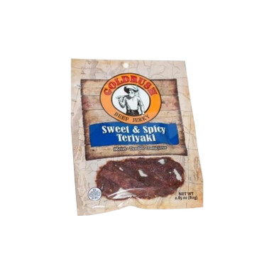 Gold Rush Jerky 72133 GOLDRUSH Sweet N Spicy Teriyaki 2.85 oz. Beef Jerky