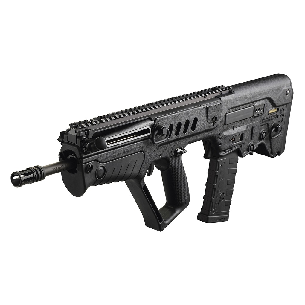 IWI US TSB16 Tavor SAR 5.56x45mm NATO 30+1 16.50”, Black, Fixed Bullpup Stock, Flat Top Picatinny Rail, Integral Polymer Grip, A2 Flash Hider