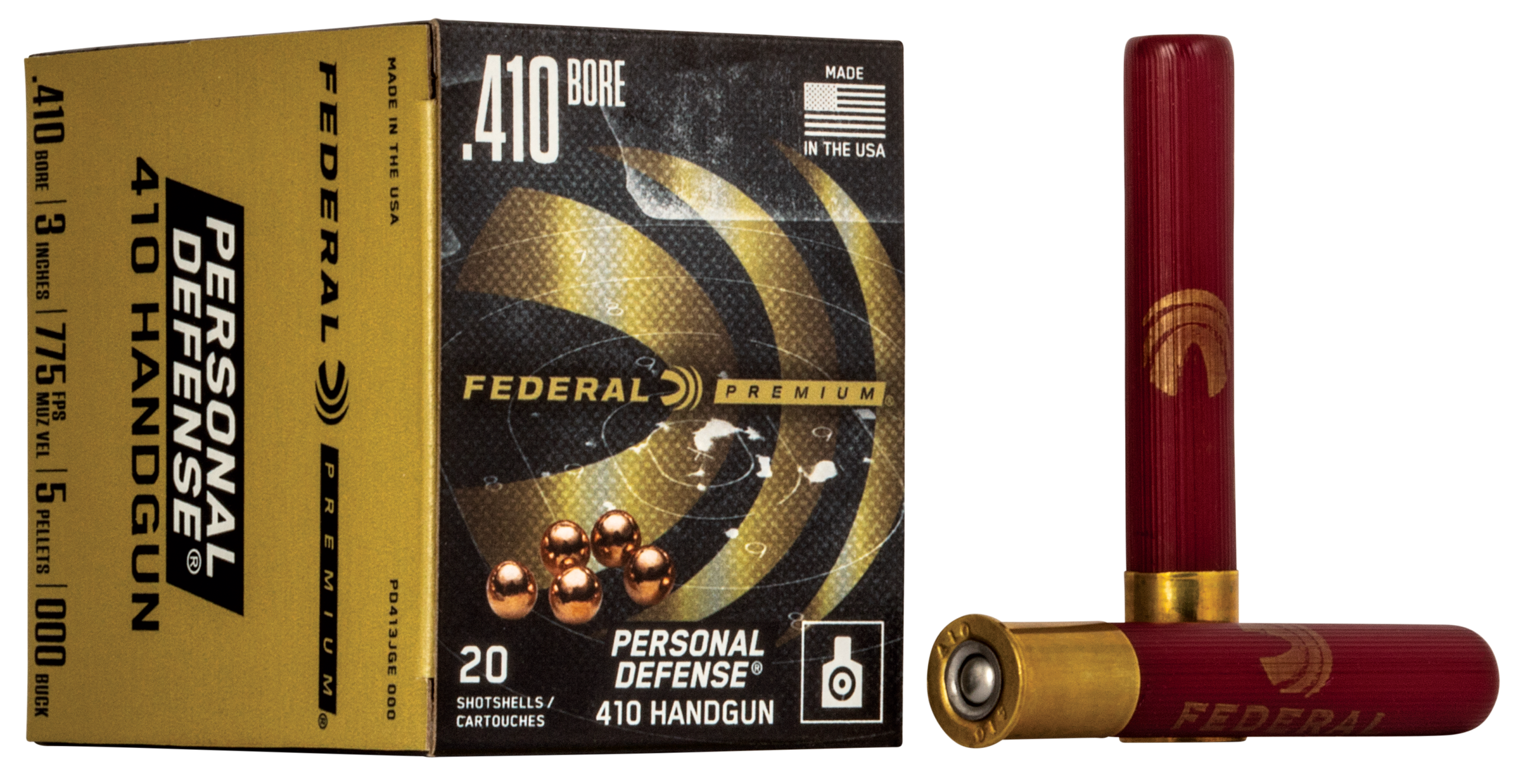 Federal Premium Personal Defense 410 Gauge 3" 5 Pellets 000 Buck - Box or Case