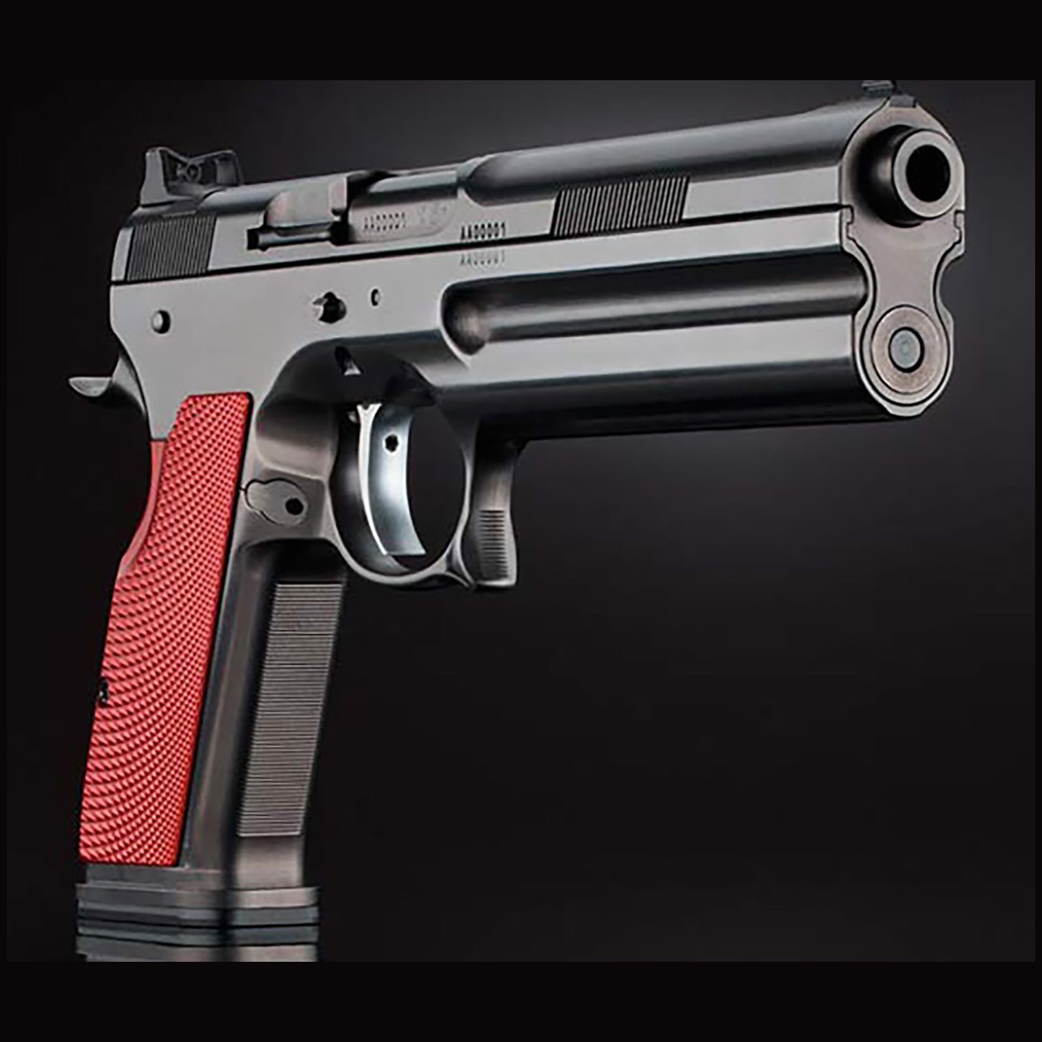 FK Brno US FKFIELD75 Field 7.5 FK 15+1, 6” Black Dark Gray Nitride Optic Cut/Serrated Steel Slide,