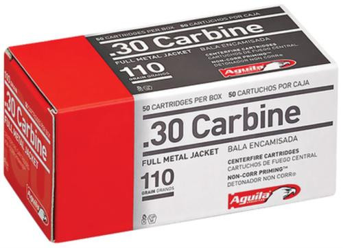 Aguila 30 Carbine 110gr, Full Metal Jacket 50rd Box