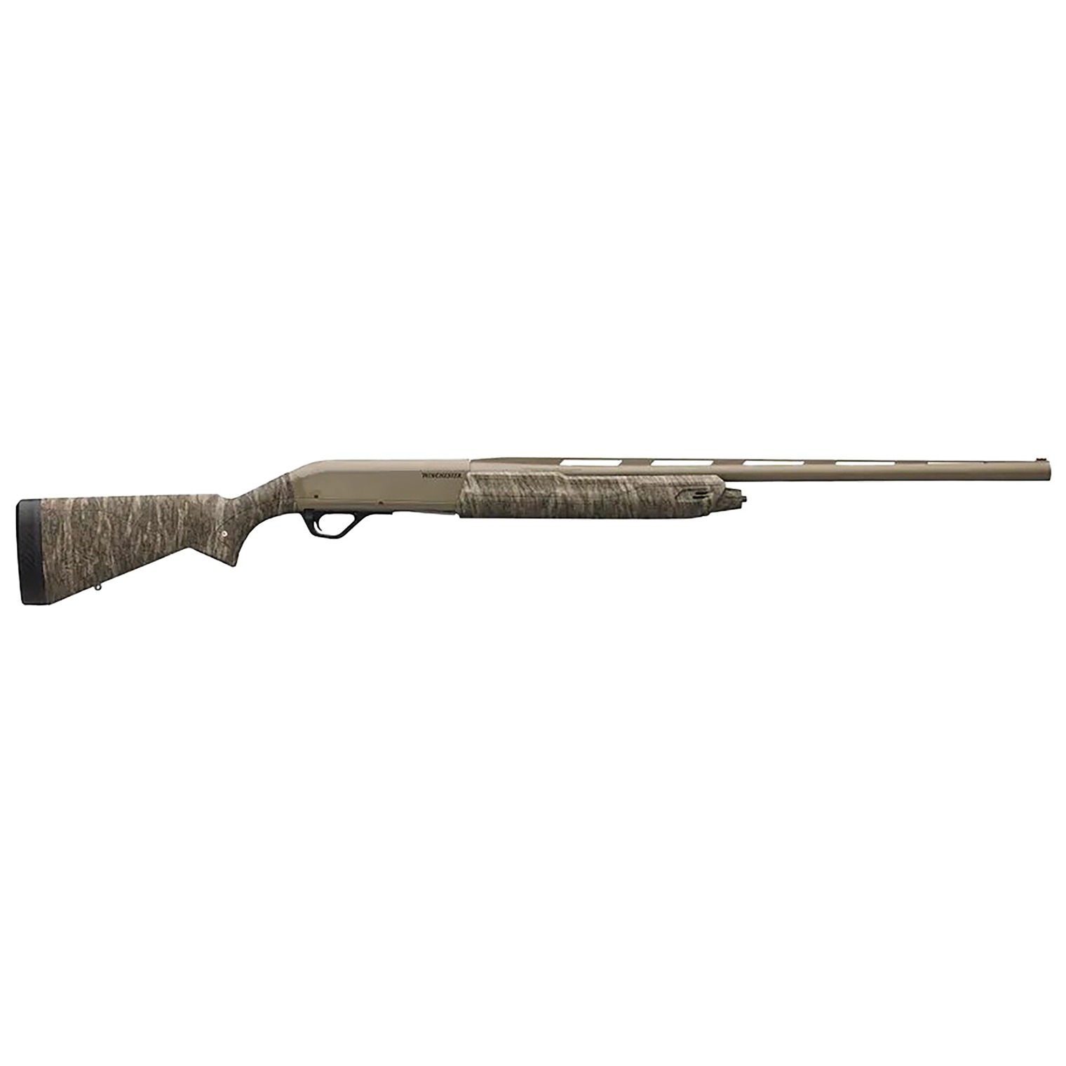 Winchester Repeating Arms 511311292 SX4 Hybrid Hunter 12 Gauge 3.5” 4+1 2.75” 28”, FDE Cerakote Barrel/Rec, Mossy Oak Bottomland Furniture, TruGlo Fiber Optic Sight Left Hand