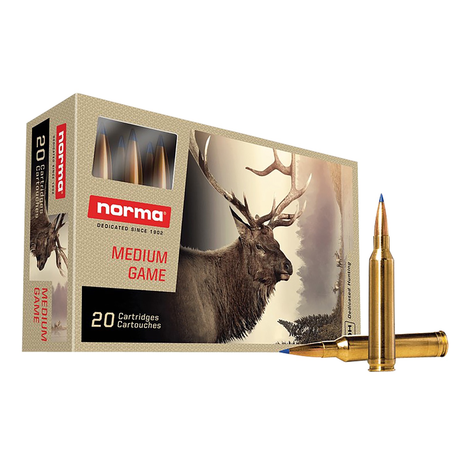 Norma Ammunition 20171522 Dedicated Hunting Bondstrike 7mmRemMag 165gr Bonded Polymer Tip 20 Per Box/10 Case
