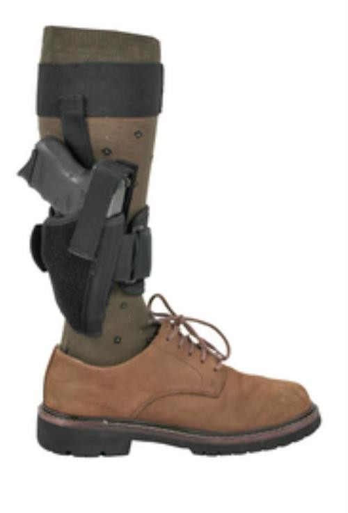 Blackhawk CQC Ankle Holster, Small Autos .22-.25 Calibers, Black, Right Hand
