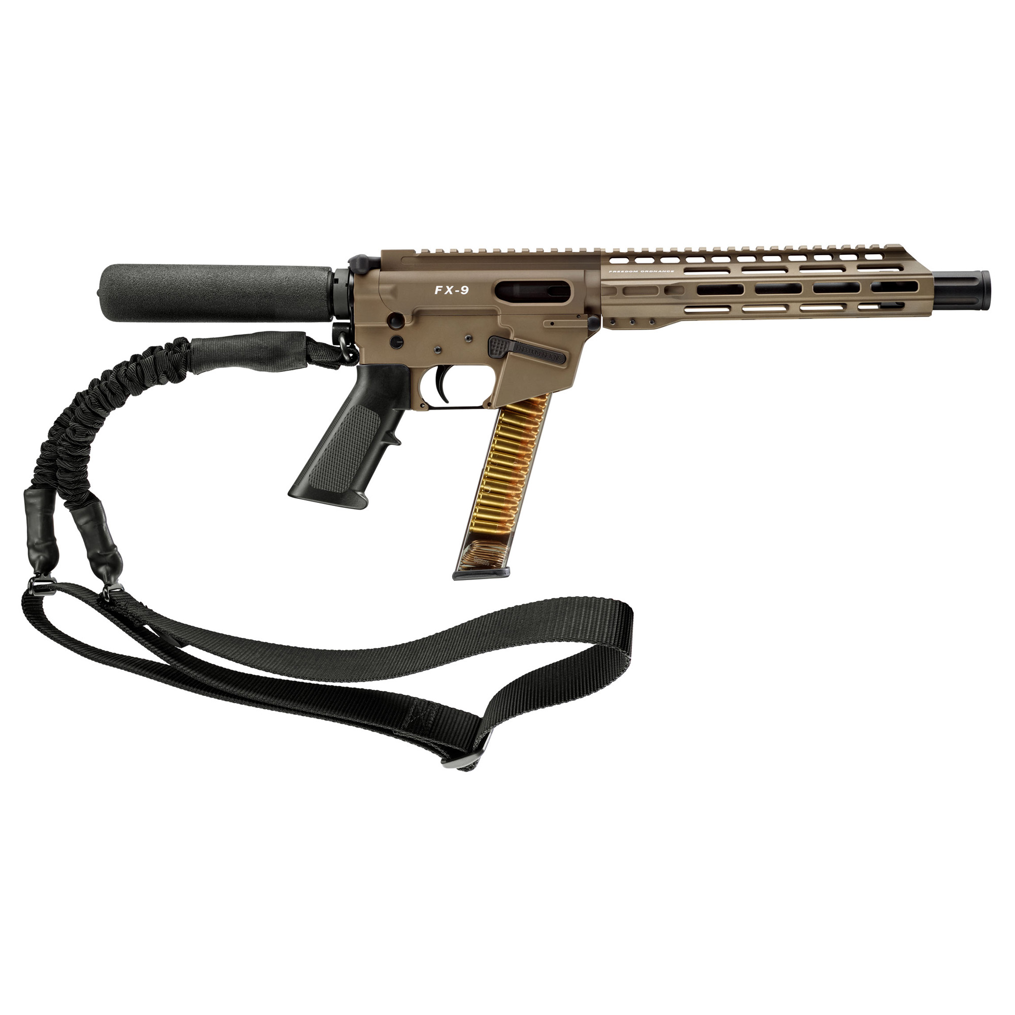 FREEDOM ORDNANCE FX9P10T-FDE 9MM 10”TUBE 31R FDE