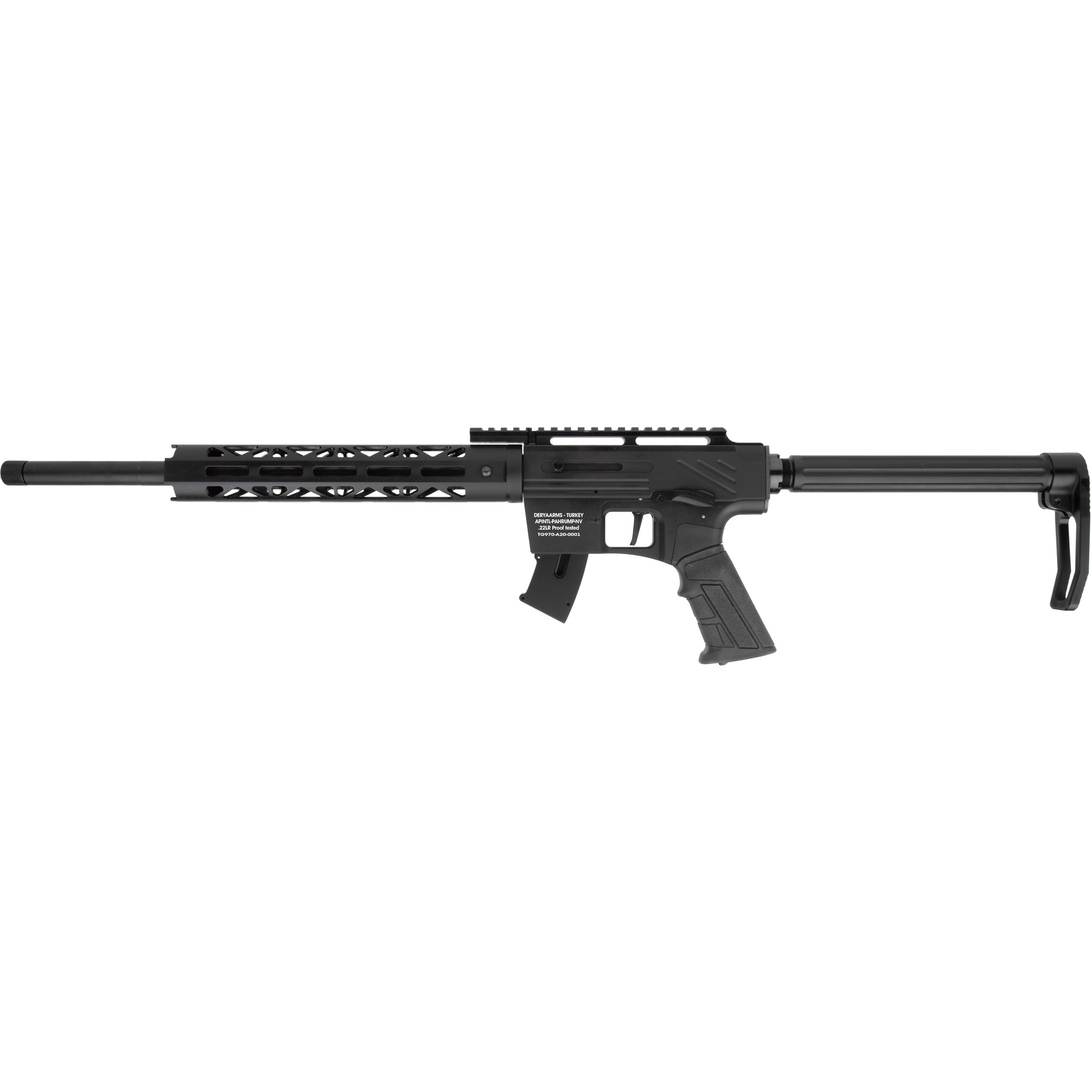 Rock Island TM22A20 TM22 22 LR Caliber with 10+1 Capacity, 20” Barrel, Black Anodized Metal Finish & Fixed Black Anodized Synthetic Stock, Right Hand (Full Size)