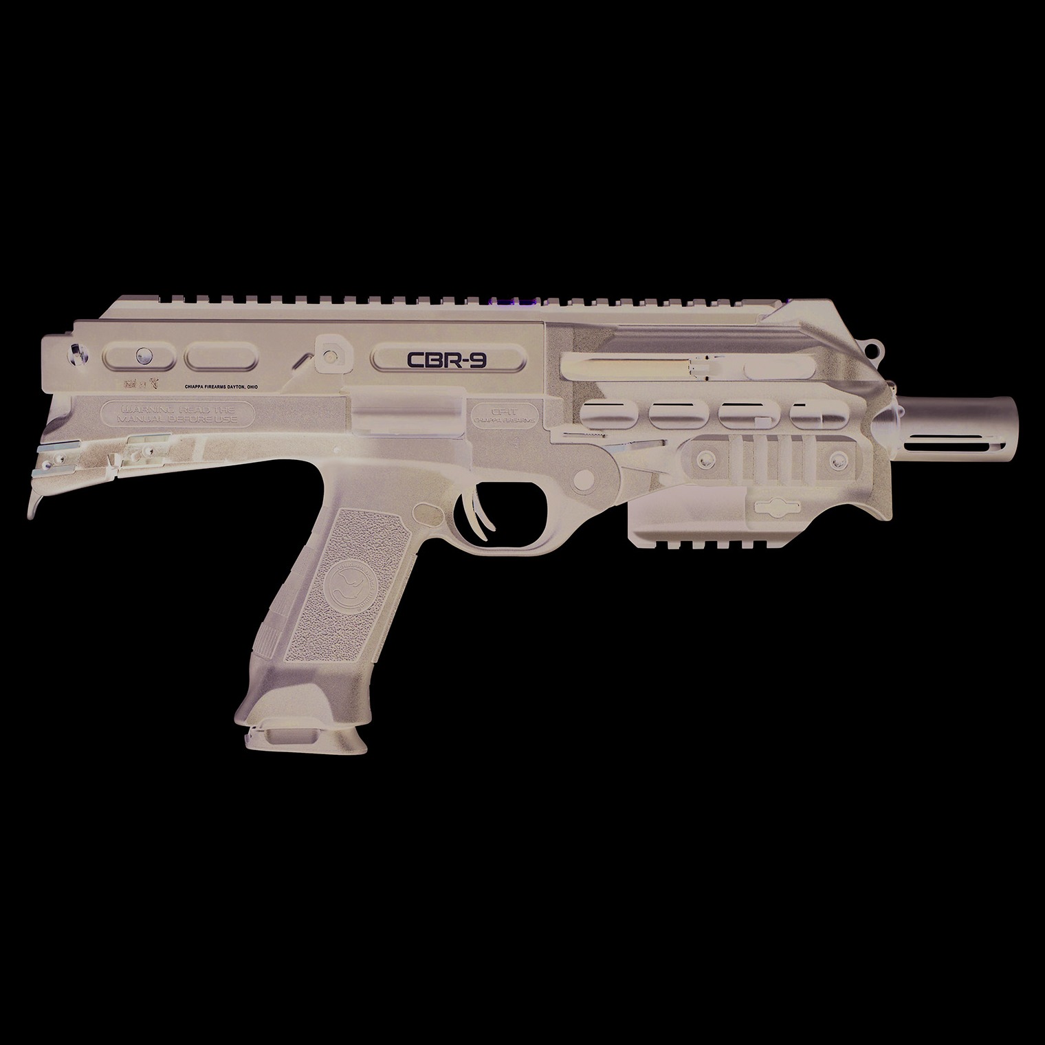 Chiappa Firearms 500217 CBR-9 Black Rhino 9mm Luger 9” 18+1, Black, No Brace