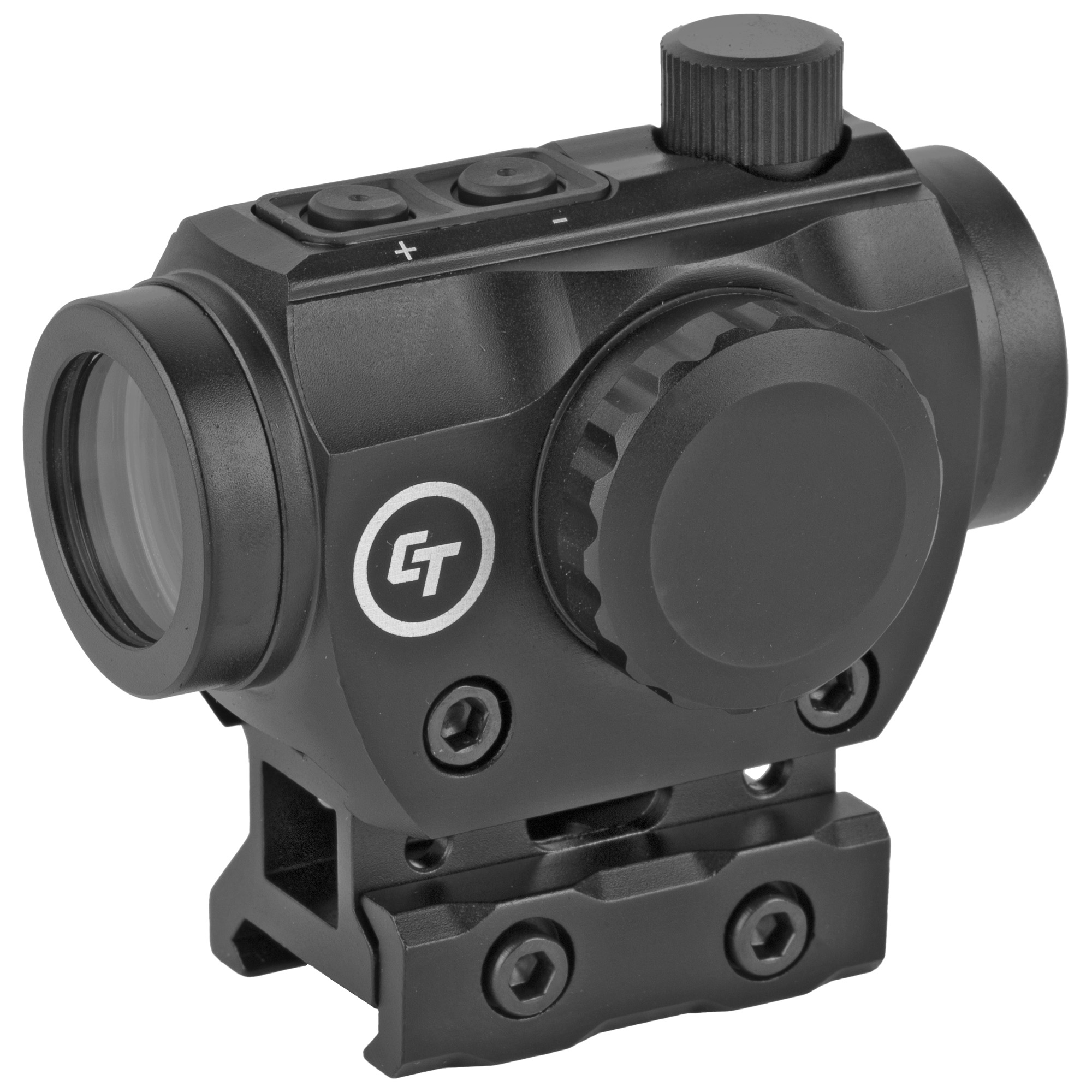 Crimson Trace 0102030 CTS-25 Matte Black 1x20mm 4 MOA Red Dot Reticle, Picatinny Rail Mount