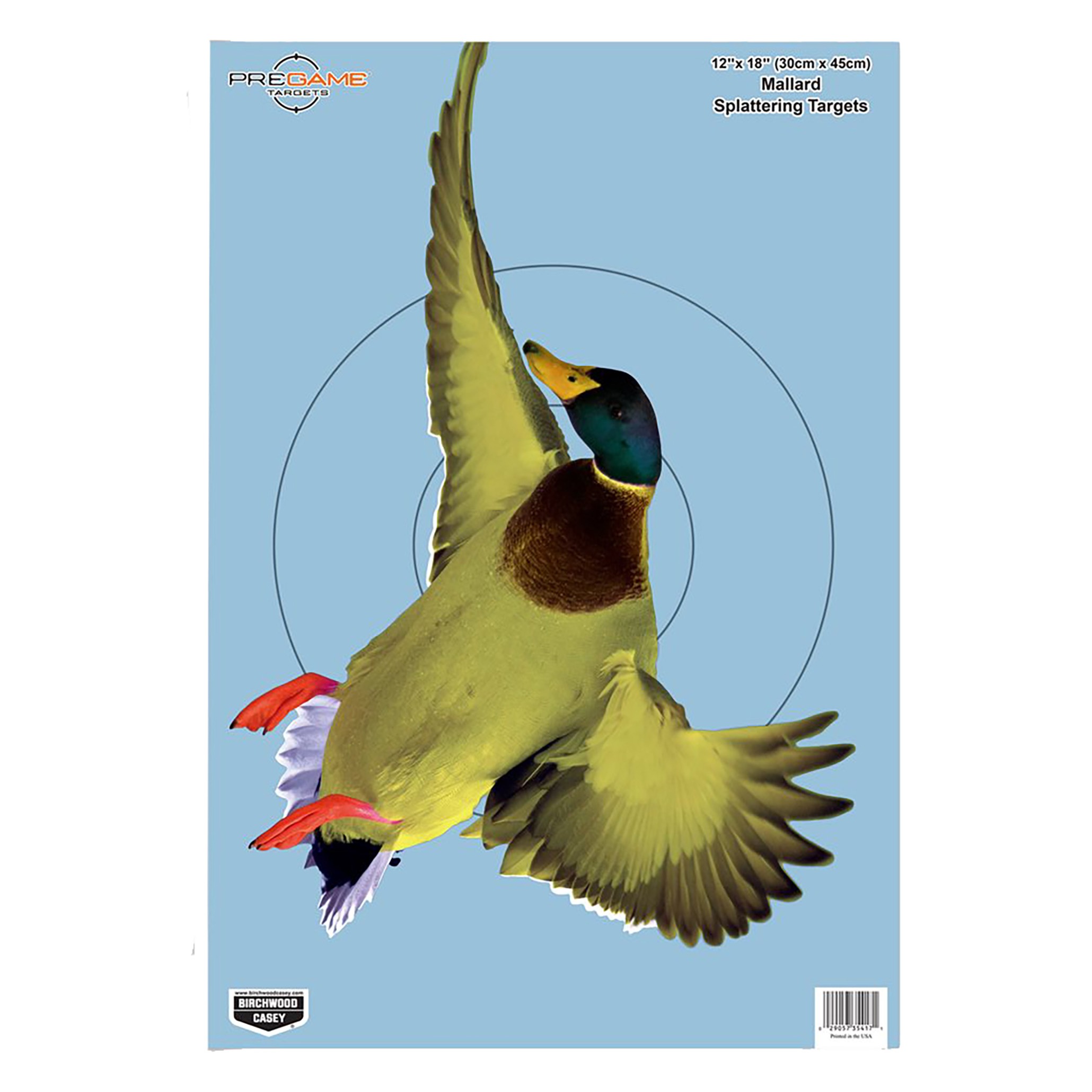 Birchwood Casey 35407 Pregame Duck Paper Hanging Rifle/Shotgun 12” x 18” Impact Enhancement 8 Per Pkg